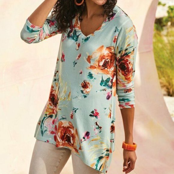 Sweaters - New Soft surroundings Spring Breeze Tunic sweater